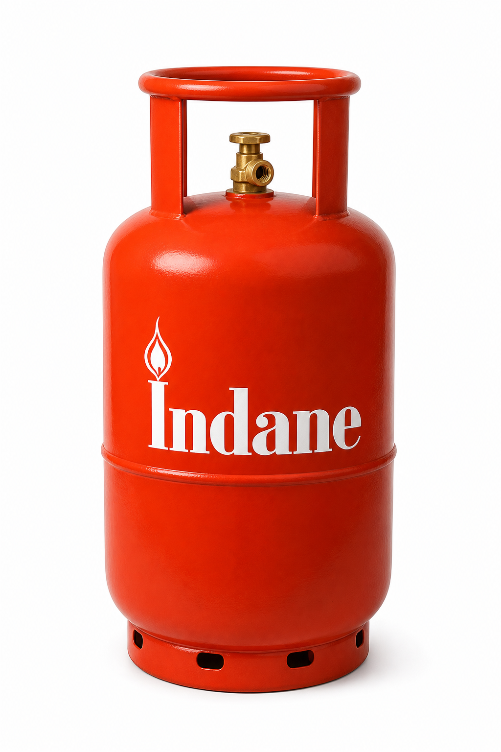 Red Indane LPG cylinder